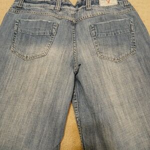 American Eagle vintage crop bottoms size 12 regular medium blue